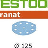 Festool accessoires festool slijpschijven garnet stf d125 8 p400 gr 100 - 497177