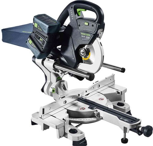 Festool ksc 60 eb 5.0 i-plus | kapex accu afkortzaag 2x18v 216mm in systainer (2x 5.0ah accu + lader) - 577954