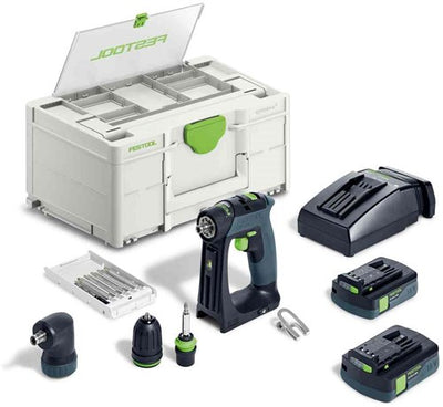 Trapano avvitatore a batteria Festool | set cxs 18 c 3.0 - 576884