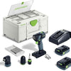 Festool accu-schroefboormachine txs 18 c 3,0-set (2x 3.0ah accu + lader) - 576896