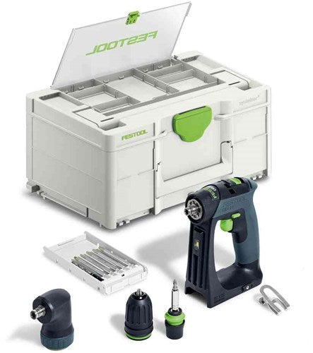 Festool cxs 18-set base - trapano avvitatore a batteria | senza batterie e caricabatterie nel systainer - 577333