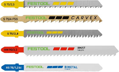 Accessori Festool Set lame per seghetto alternativo Festool sts-sort 21 w p m - 578071