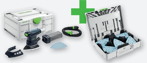 Festool dts 400 req gr-sys p deltaschuurmachine | met granat schuurpapier gevulde systainer 3 - 578208