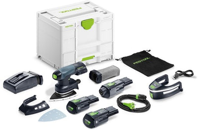 Festool dtsc 400 3.0 i-set | accu deltaschuurmachine 18v in systainer sys3-combi m 287 (2x 3.0ah accu + tcl 6 snellader) - 578851