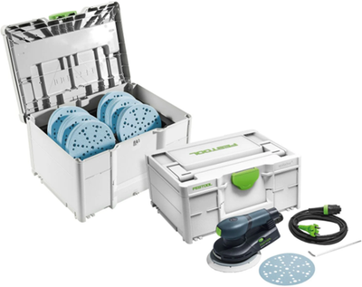 Lijadora excéntrica Festool ets ec 150 3 eq-sys gr + set sys-stf d150 gr en systainer - 578265