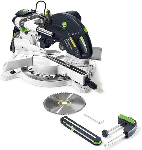 Festool afkort-trekzaag kapex ks 120 reb | zaagdiepte 120 mm | dubbele geleidekolom - 575302