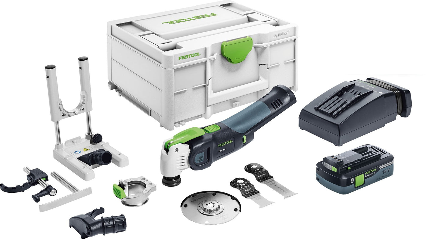 Juego de huevos multiherramienta a batería Festool Vecturo OSC 18 HPC4.0