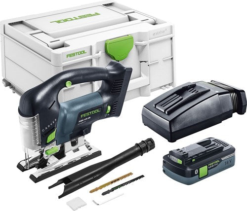 Festool psbc 420 hpc 4.0 ebi-plus | carvex accu pendeldecoupeerzaag 18v 120mm in systainer (1x 4.0ah accu + lader) - 576532