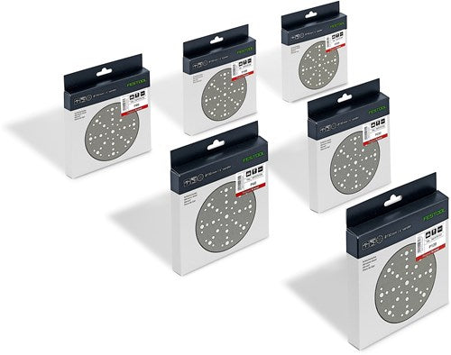 Festool STF D150 Set dischi abrasivi 48 gradi | 6 pezzi | granulato p60 80 120 180 220 320 - 578166