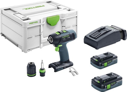 Festool t 18+3 hpc 4,0 i-plus accuschroefboormachine | li-ion 4.0ah - 576446