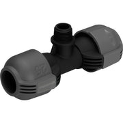 Gardena t-stuk 25 mm x 1 2 buitendraad verbinding (zwart grijs, 2786-20) - afbeelding 1