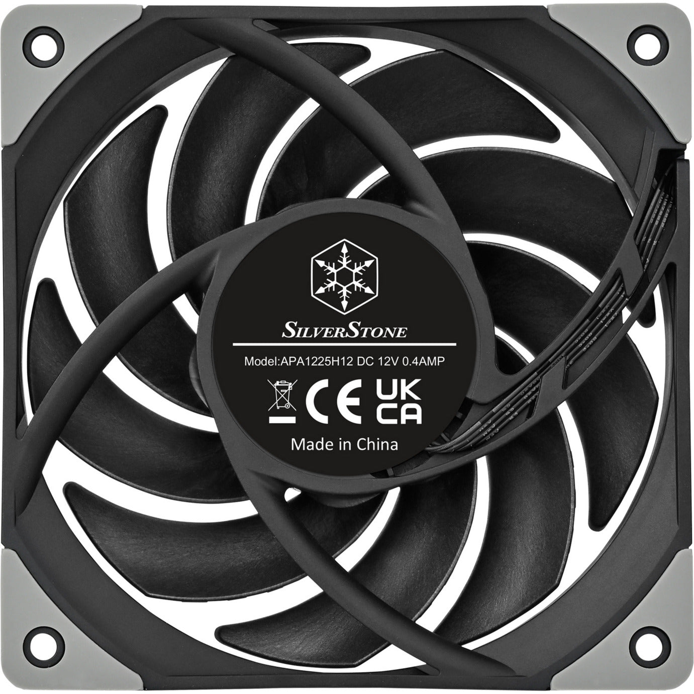 Ventola per case Silverstone fhl120 (nera, 120 x 120 x 25 mm, pwm)