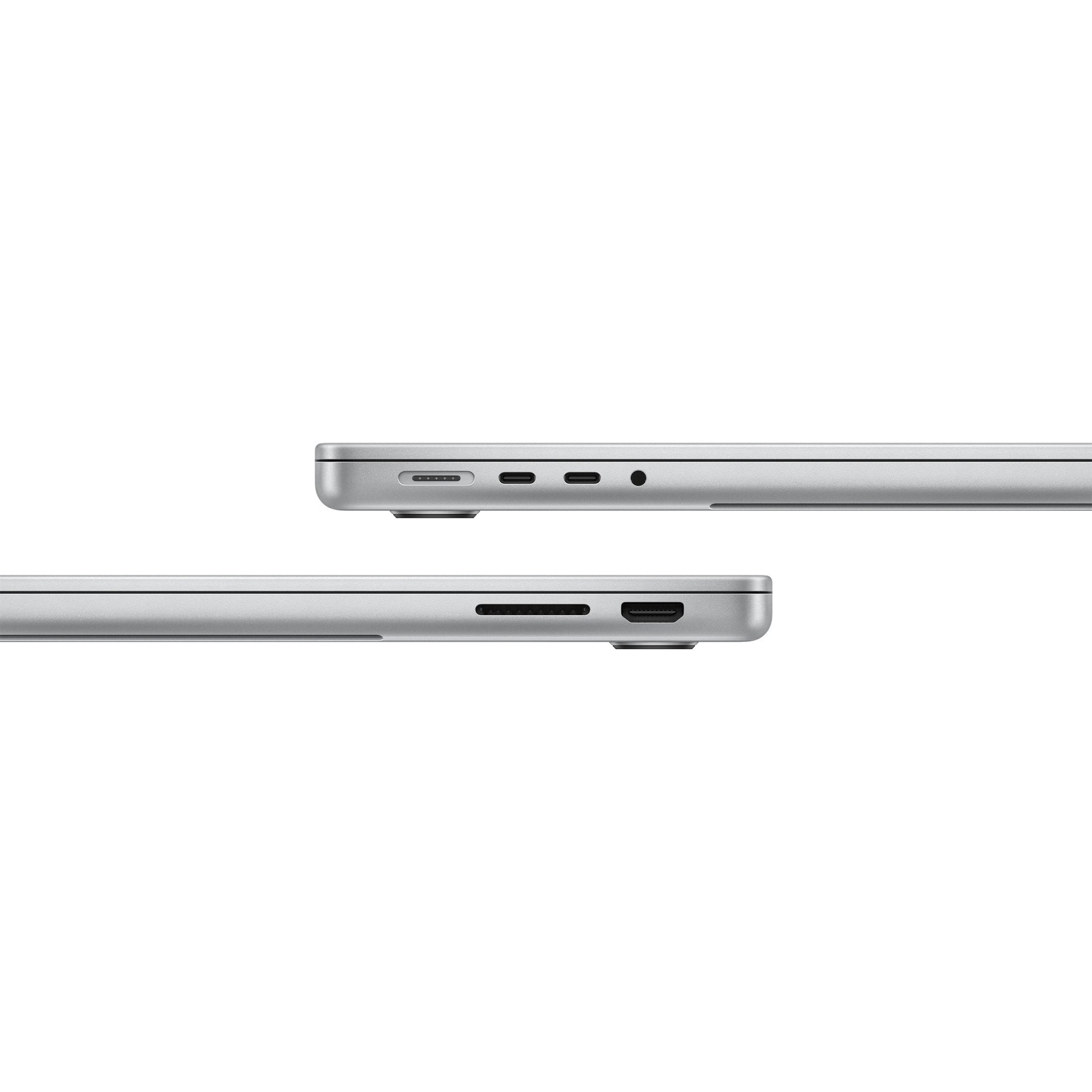 Apple macbook pro 2023 14 (mr7j3n a) refurbished laptop (zilver | m3 8 core | 10‑core gpu | 8gb ram | 512 gb ssd)