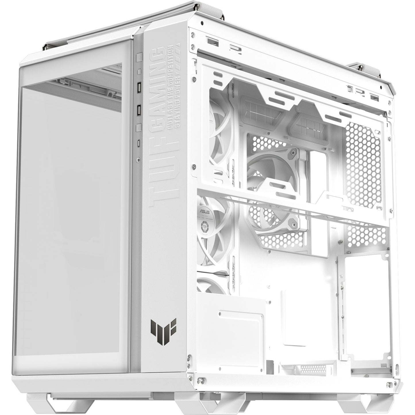 Custodia midi tower Asus tuf gaming gt502 Horizon Argb (bianco | 3x USB-A | 1x USB-C | vetro temperato)