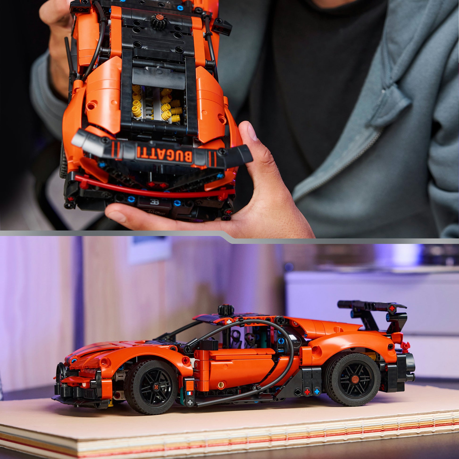 Lego technic 42222 bugatti chiron pur hiperdeportivo deportivo
