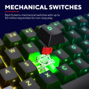 Trust gxt 867 acira 60% mini mechanisch gaming toetsenbord (zwart, us lay-out (qwerty), outemu red, 60%, rgb) - afbeelding 9