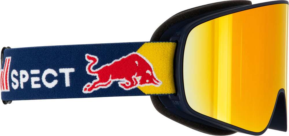 Red bull spect eyewear rush-14re2 orange red mirror - maschera da sci