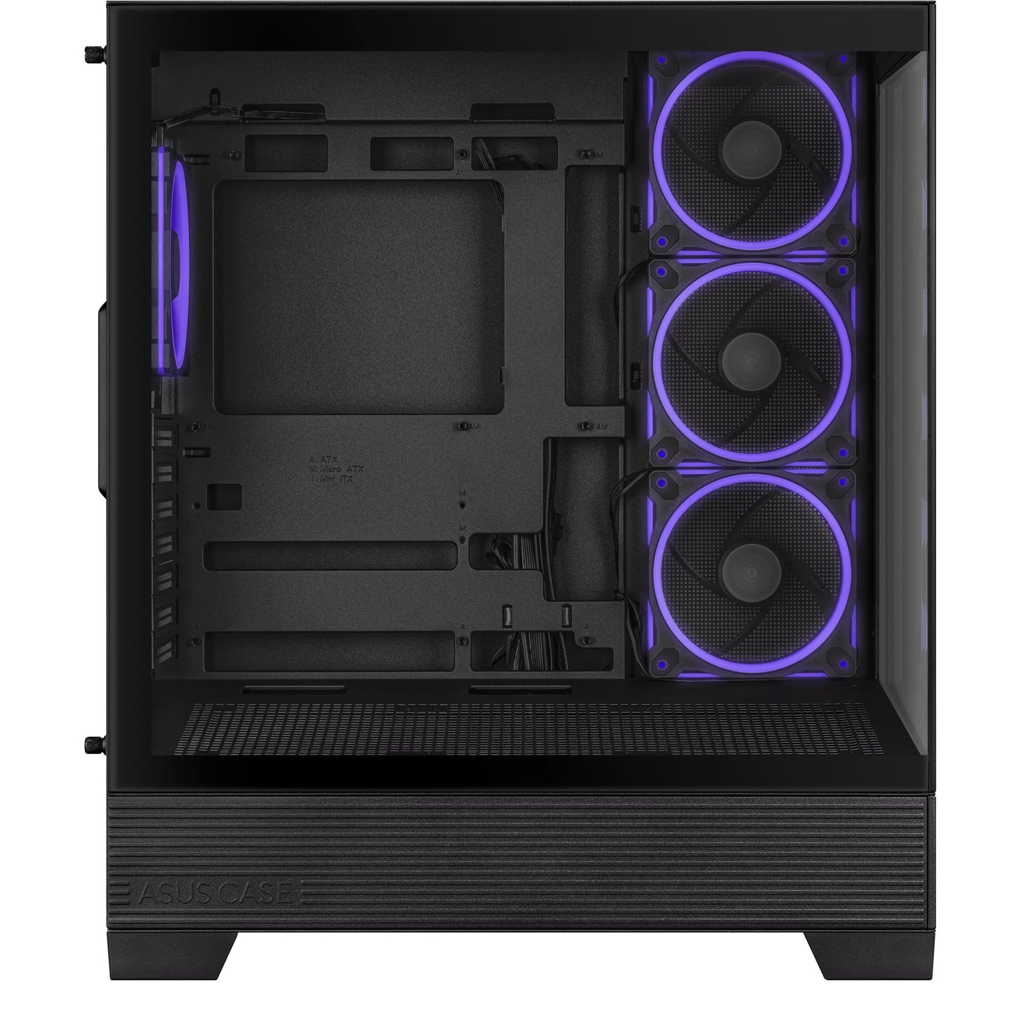Carcasa de torre midi Asus a31 plus (negro | 2x USB-A | 2x USB-C | vidrio templado)