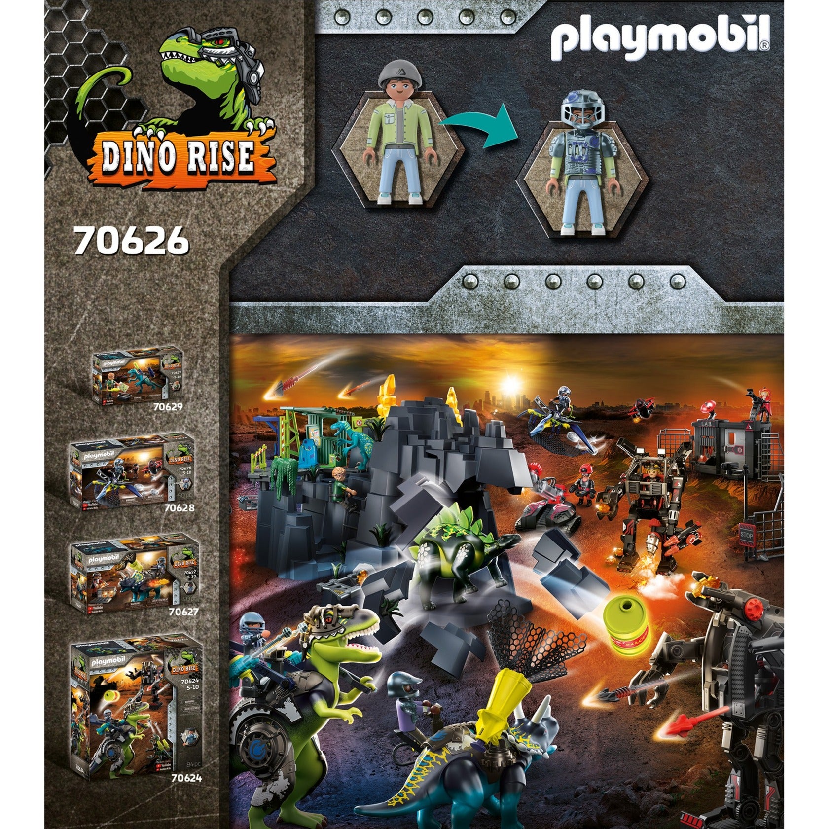 Playmobil Rise Saichania: Defensa de los luchadores