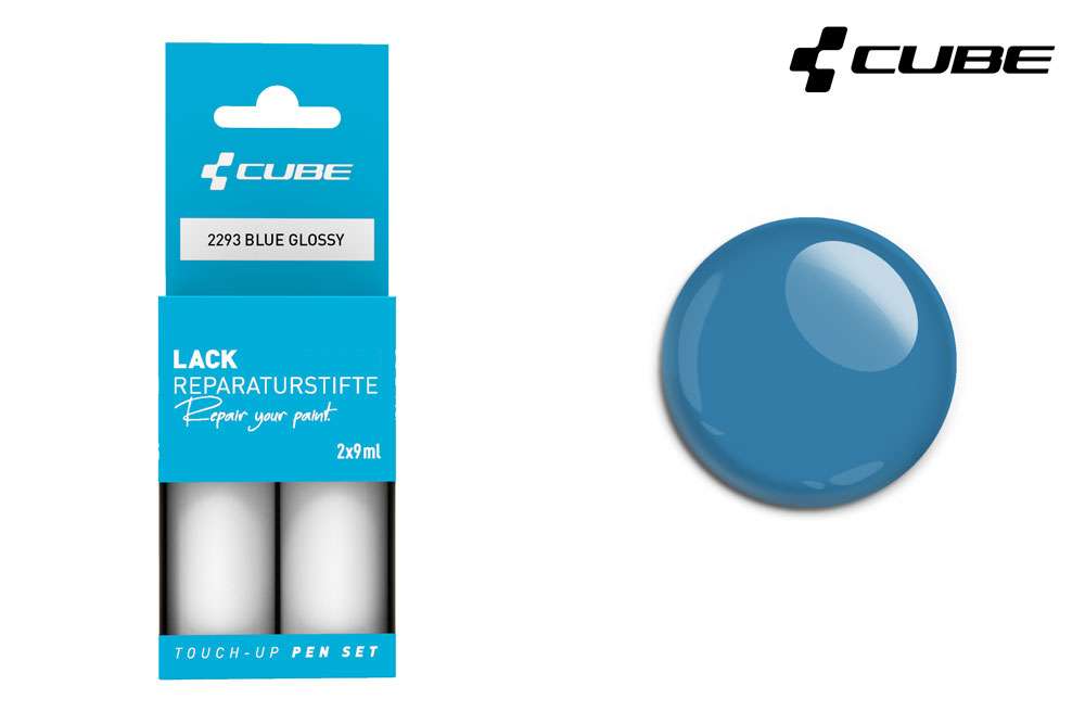 Cube touch-up pen set blue glossy