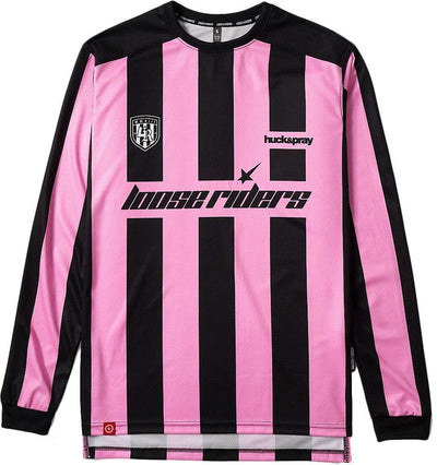 Loose riders derby pink - mtb long sleeve jersey