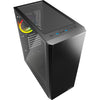 Sharkoon vs9 rgb black midi tower behuizing (zwart | 2x usb-a | 1x usb-c | rgb | tempered glass)