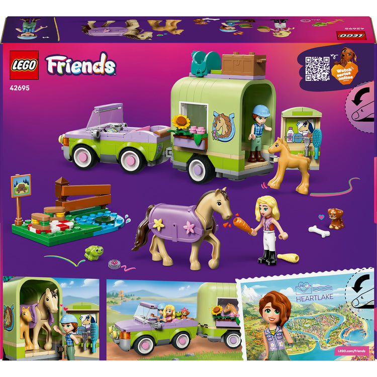Lego friends 42695 remolque y caballo y potro