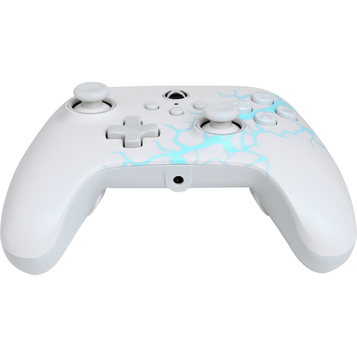 Controller Powera Advantage con cavo per xbox serie x|s - polar ice (bianco blu, xbox serie x|s, xbox one, PC)