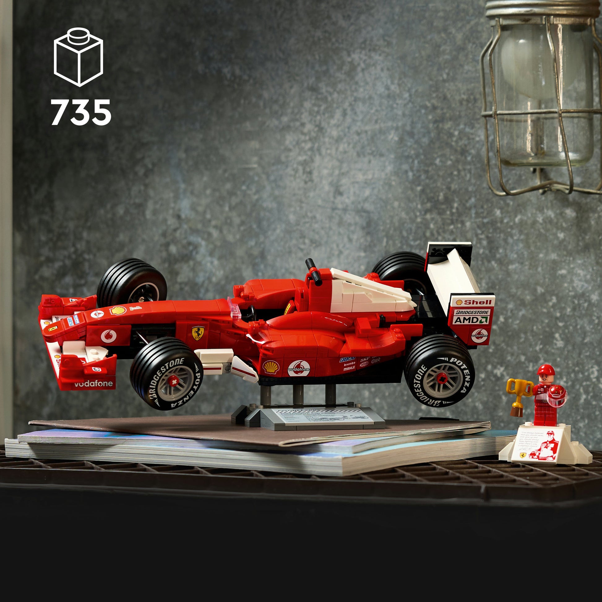 Lego icons - ferrari f2004 en michael schumacher constructiespeelgoed (11375, retail)