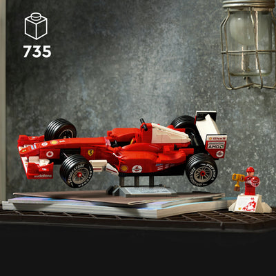 Lego iconos 11375 ferrari f2004 y michael schumacher