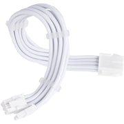 Silverstone sst-pp07e-pci8w-v2, pcie 8pin (6+2) verlengkabel (wit, 30 centimeter) - afbeelding 1