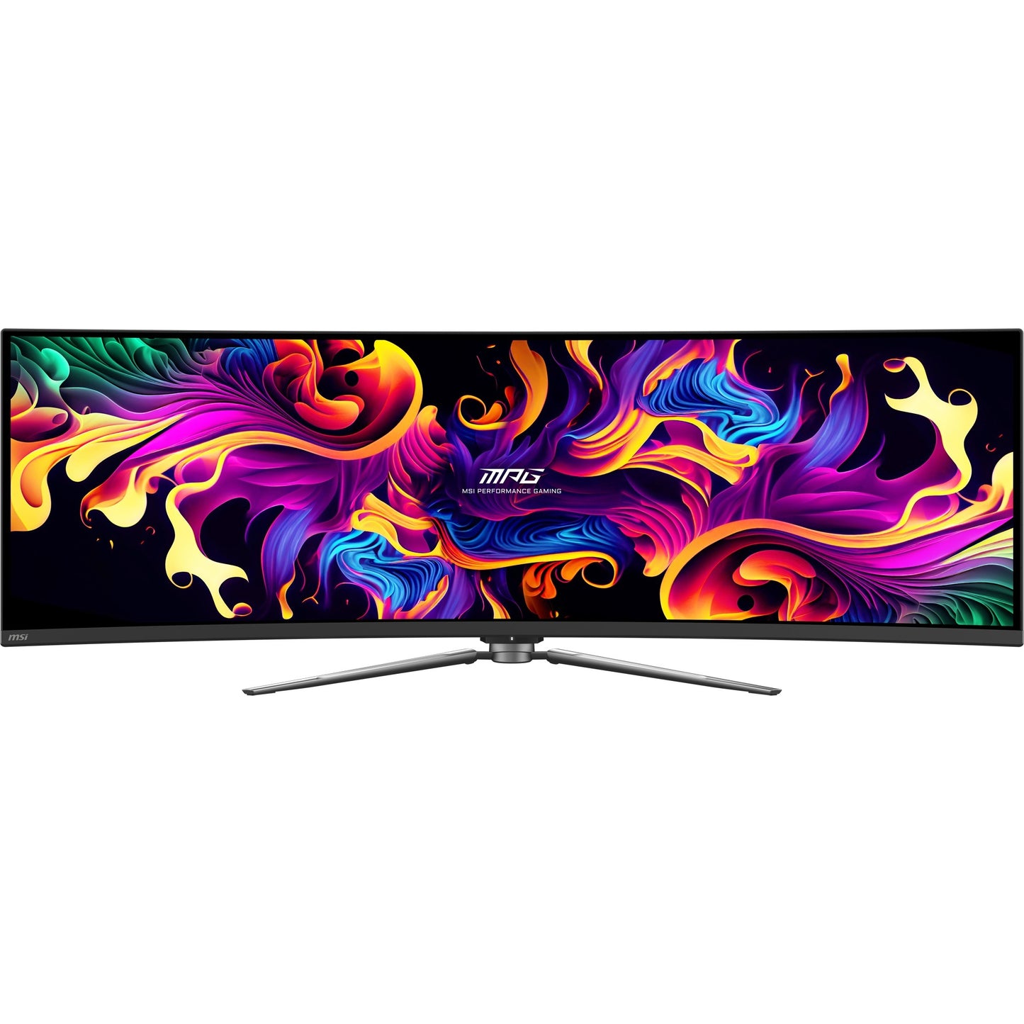 Monitor da gioco ultrawide curvo MSI MPG 491CQP QD-OLED 49 (nero, 2x HDMI, Display Port, 2x USB-A, USB-B, USB-C, 144 Hz)