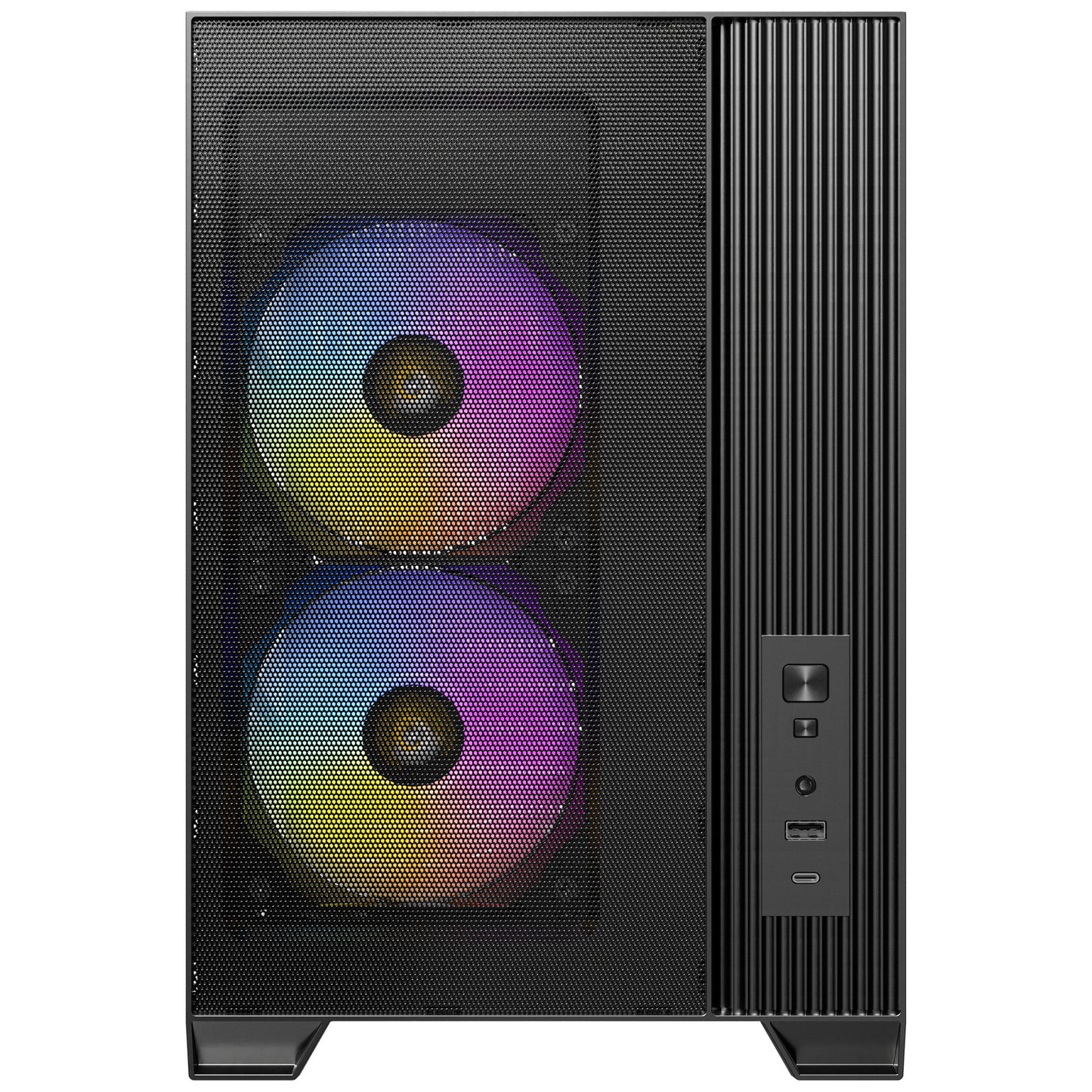 Custodia mini tower Antec Flux M (nera | 1x USB-A | 1x USB-C | vetro temperato)