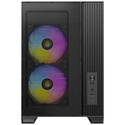 Custodia mini tower Antec Flux M (nera | 1x USB-A | 1x USB-C | vetro temperato)