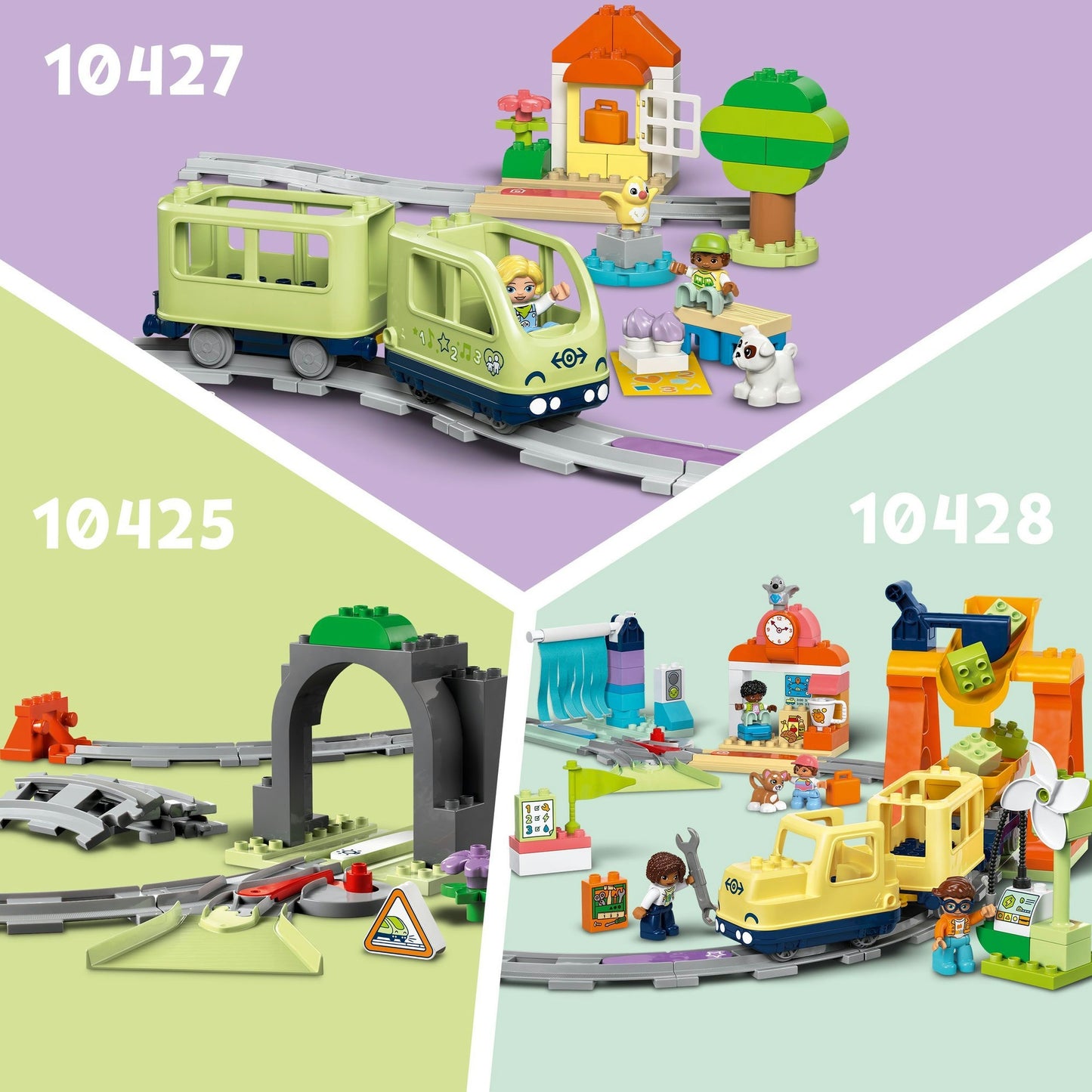 LEGO LEGO DUPLO TOWN 10426 Puente de trenes y rieles de expansión set