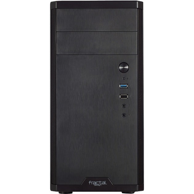 Fractal design core 1100 mini tower behuizing (zwart | 2x usb-a)