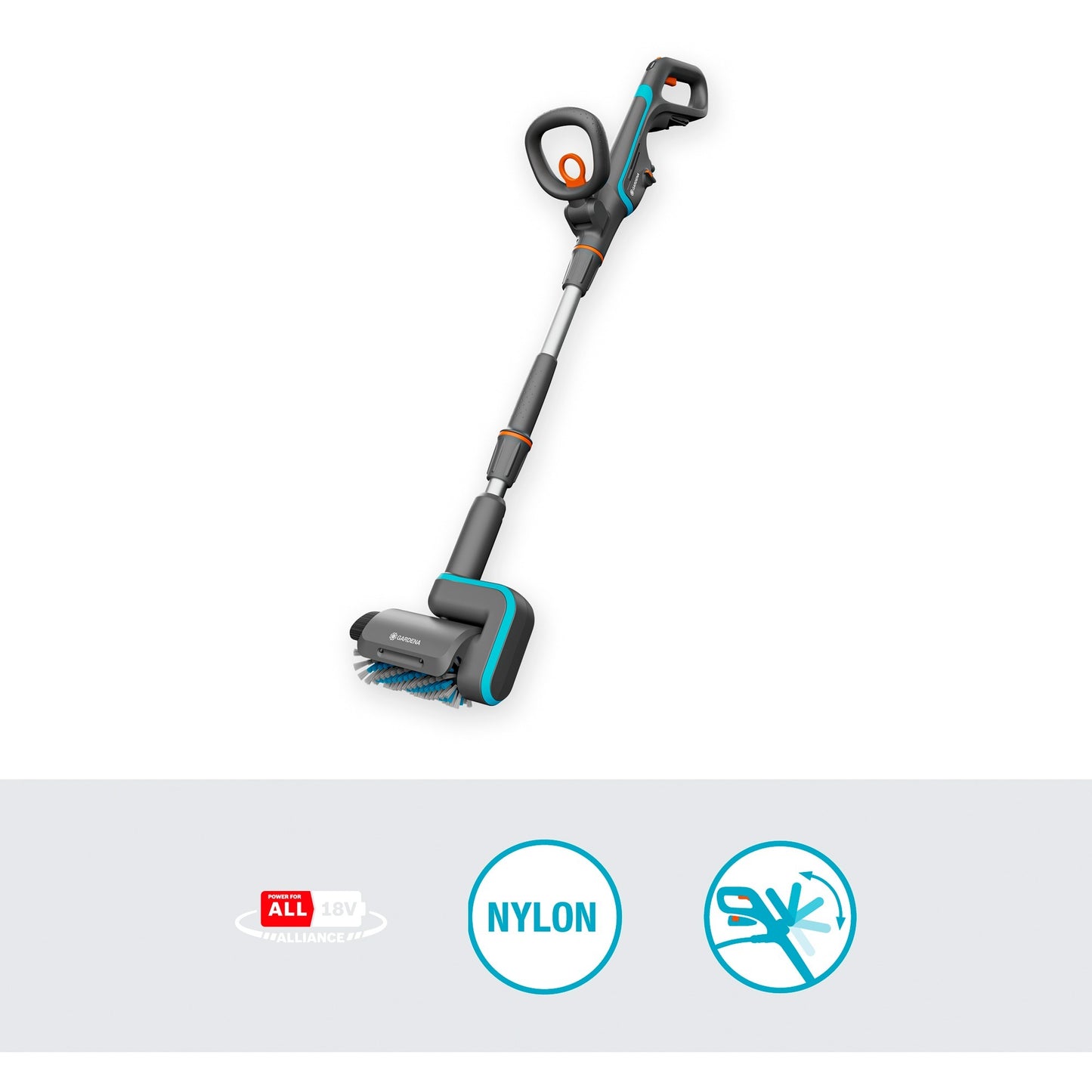 Gardena Aquabrush Patio 18V P4A Batería en solitario Multi-limpiador