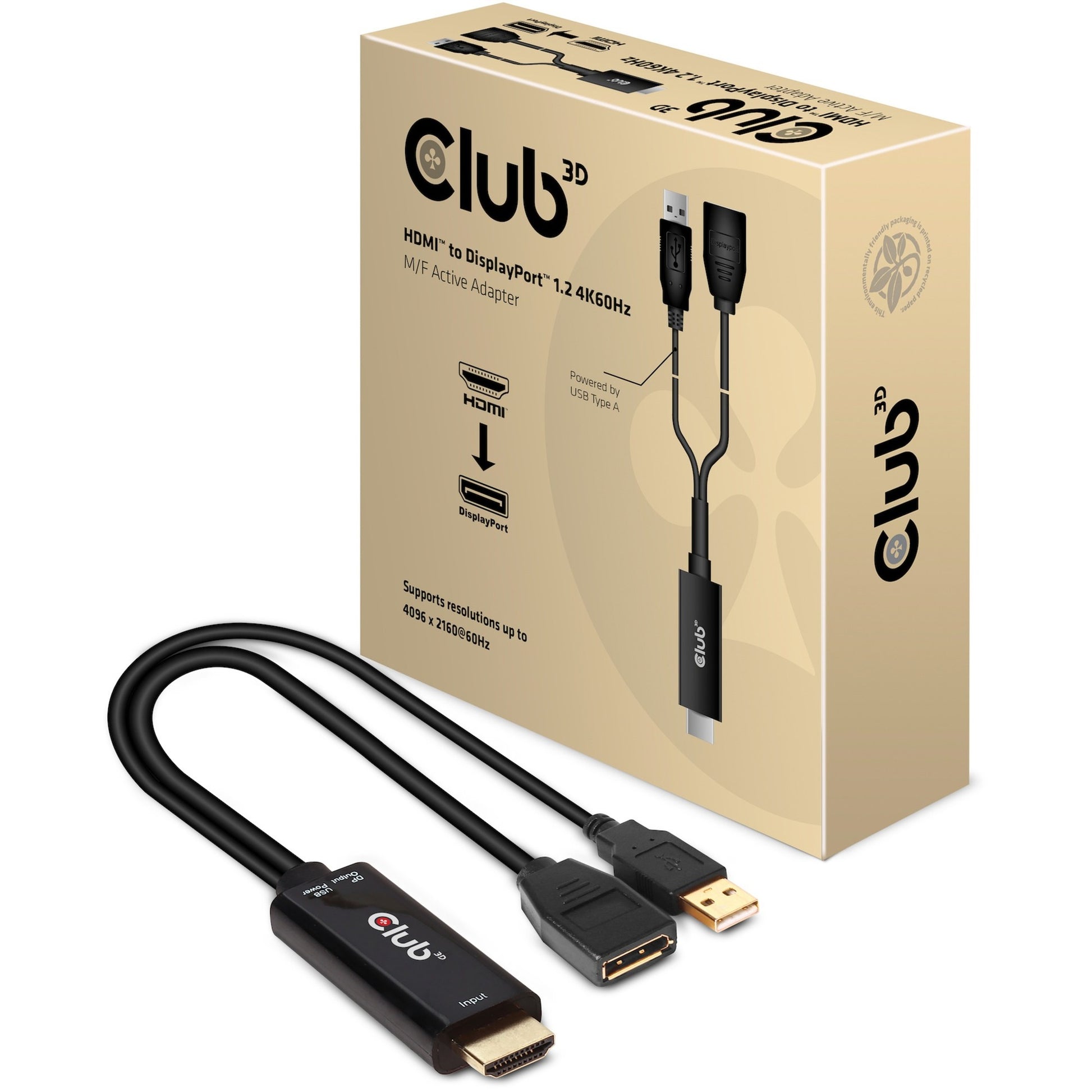 Club 3D HDMI Adapter Active Displayport