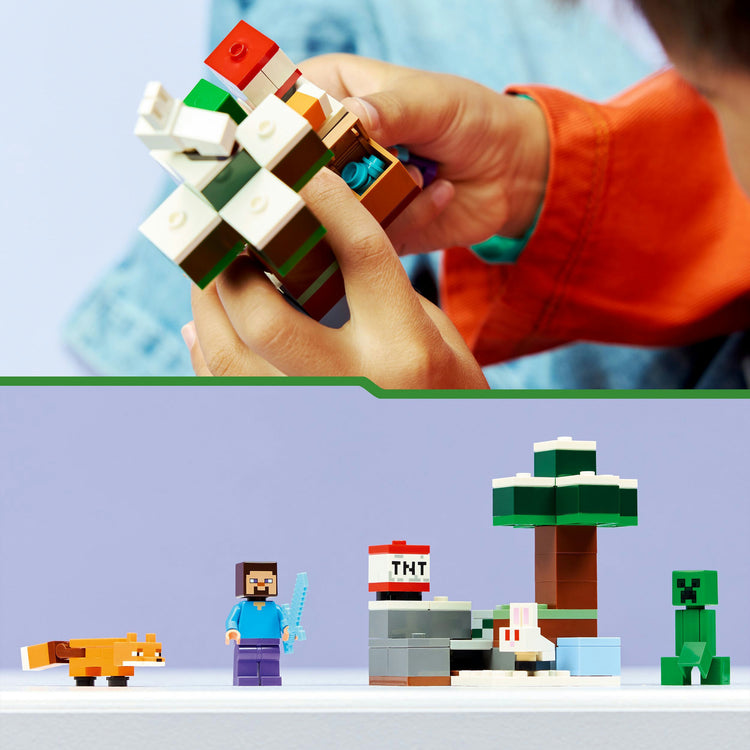 Lego minecraft 21583 steve taiga aventura