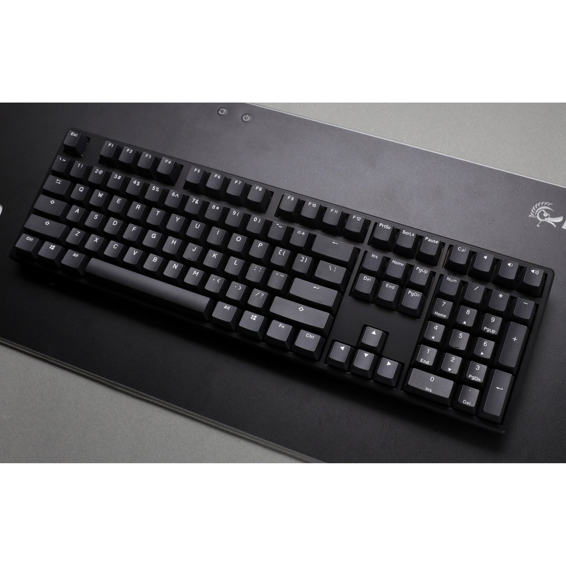 Ducky origin phantom black mechanisch toetsenbord (zwart, us lay-out (qwerty), cherry mx speed silver, 100%, hot swap, pbt double-shot keycaps)