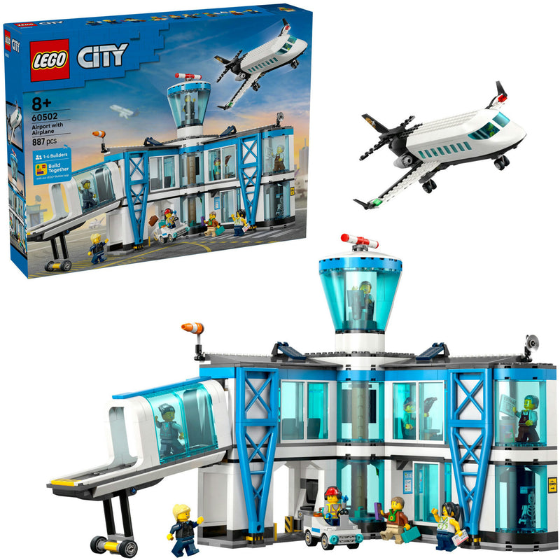 Lego city 60502 luchthaven met vliegtuig