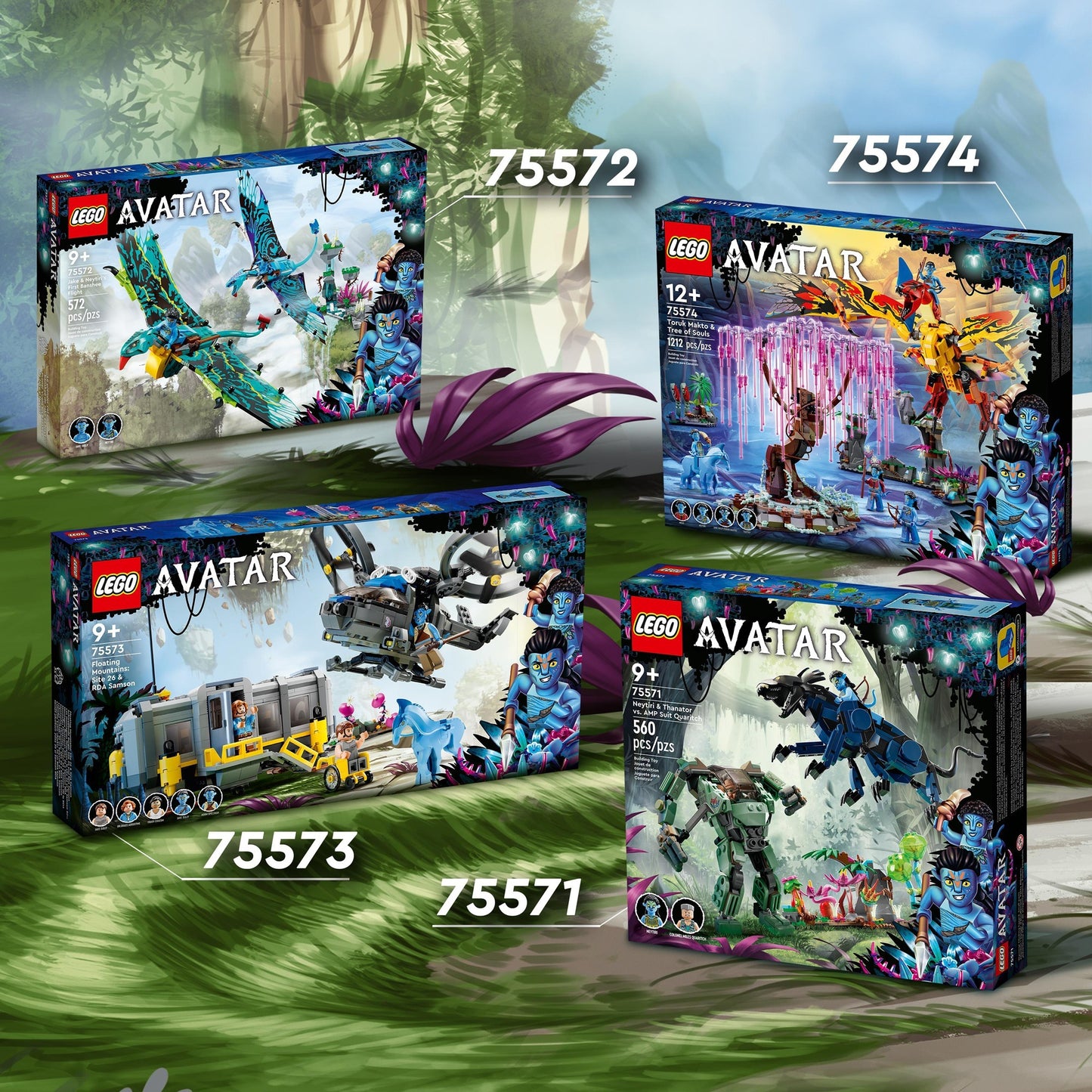 Lego avatar - montañas flotantes: sitio 26 rda samson juguetes de construcción (75573)