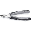 Knipex electronic super knips esd 78 13 125 esd elektronica-tang (grijs)