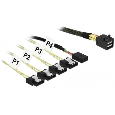 Delock Mini SAS HD SFF-8643> 4x SATA 7 pines