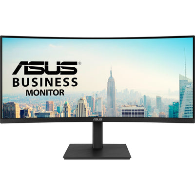 Monitor ultraancho curvo Asus va34vcpsr 34 (negro, 100 Hz, HDMI, display port, audio, LAN, USB-C)
