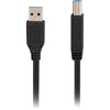 Sharkoon usb-a 3.0 > usb-b kabel (zwart, 2 meter)