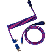 Keychron premium coiled aviator cable, angled kabel (lila, 1,08 meter) - afbeelding 1