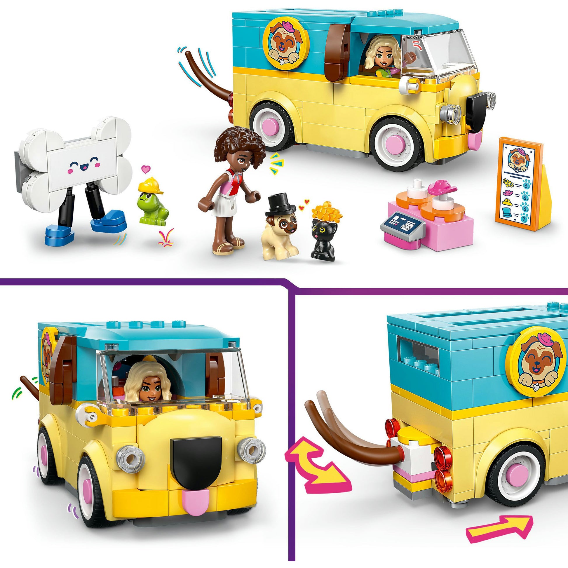 Lego friends 42678 furgone con accessori per animali | 2 pezzi