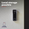Videocamera per campanello WiFi intelligente Trust doorcam-3000 (bianco nero, WiFi da 2,4 GHz)