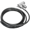 Targus defcon ultimate universal keyed cable lock with adaptable lock head diefstalbeveiliging